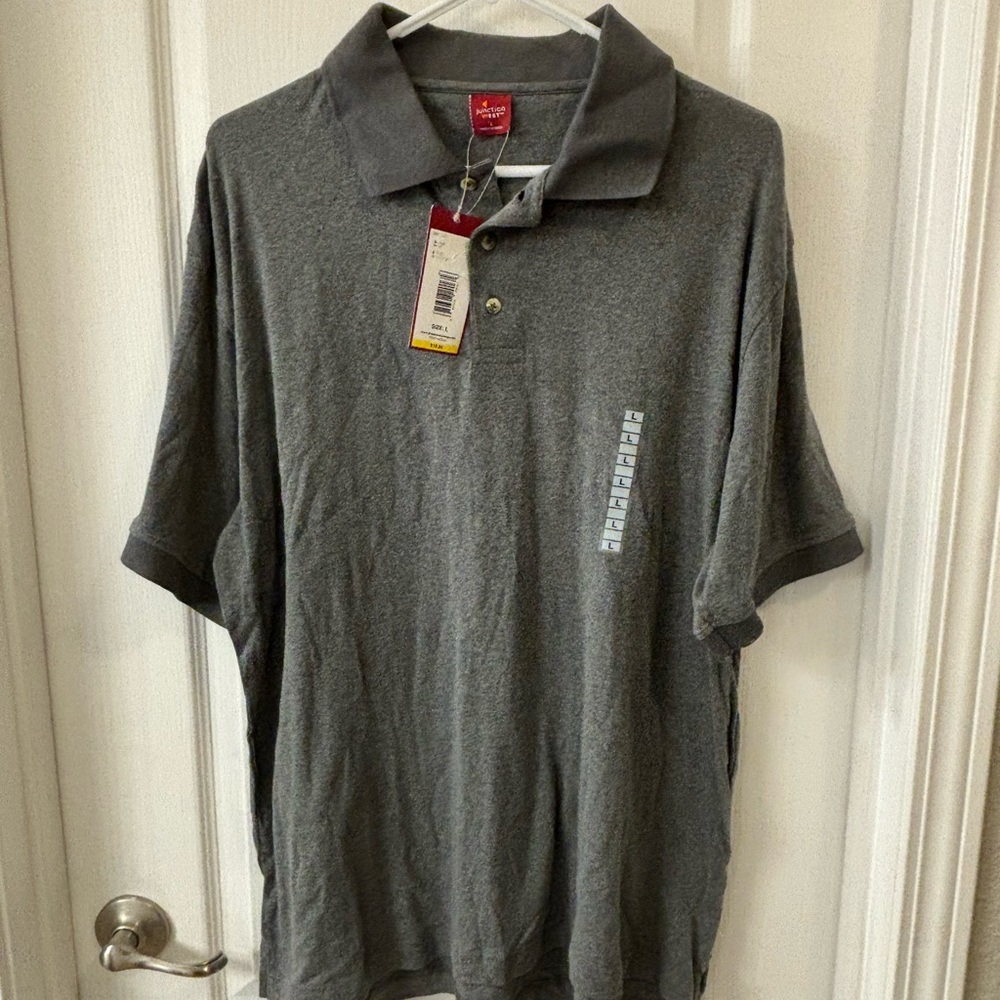 NWT Men’s Junction West Gray Polo Shirt Size Large